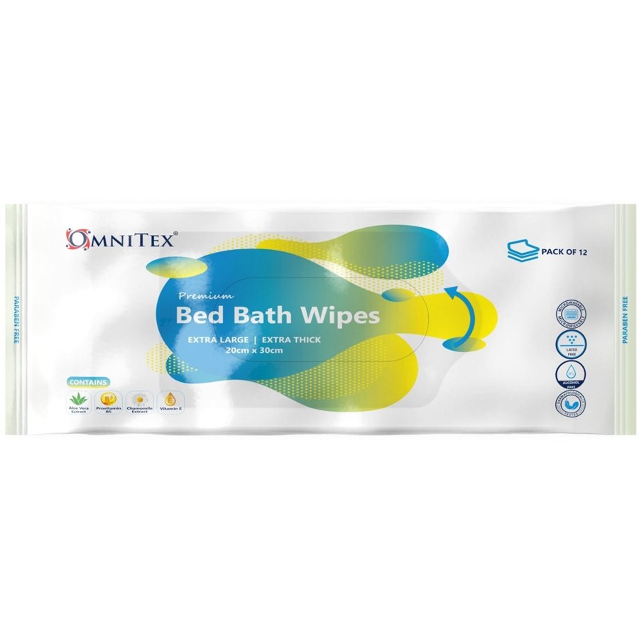 Representative photograph of Bed bath wipes