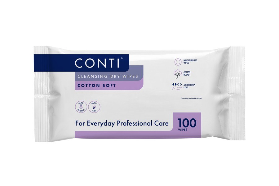 Representative photograph of Large dry cleansing wipes