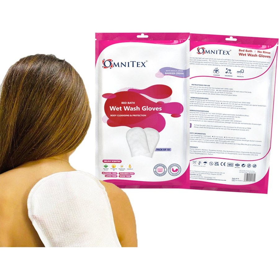 Representative photograph of Bed bath wash gloves