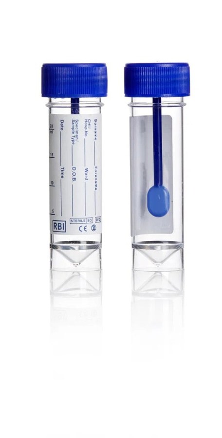 Representative photograph of Sterile specimen pots with spoon, 30 ml