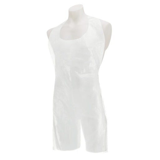 Disposable white aprons