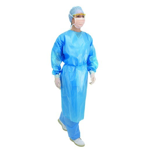 Representative photograph of Long-sleeve protective gowns