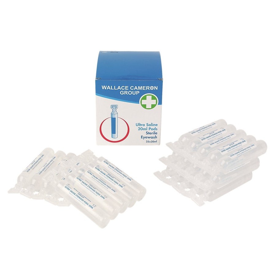 Representative photograph of Sterile saline eyewash pods, 20 ml